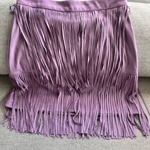 Idyll wind cowgirl lavender fringe skirt size M